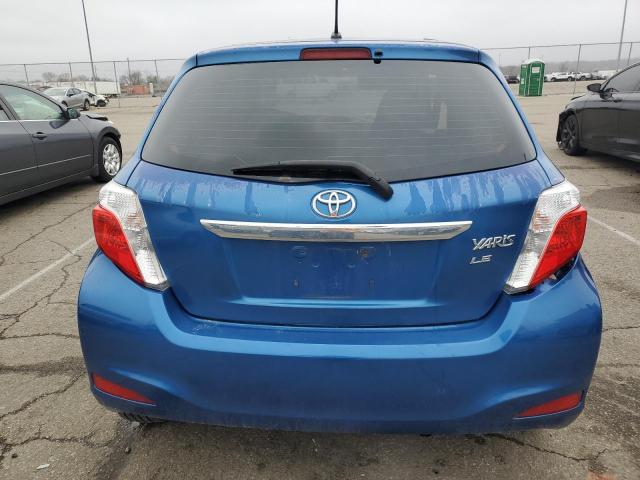 JTDKTUD3XCD536673 - 2012 TOYOTA YARIS BLUE photo 6