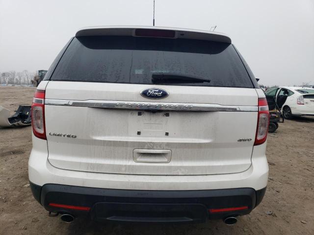 1FM5K8F8XDGA20521 - 2013 FORD EXPLORER LIMITED WHITE photo 6