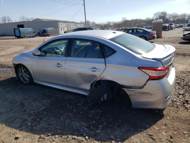 3N1AB7AP7DL662656 - 2013 NISSAN SENTRA S SILVER photo 2