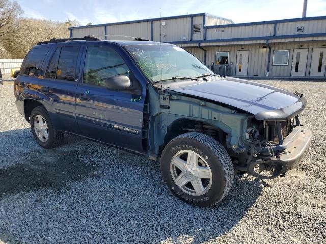 1GNDT13S732390106 - 2003 CHEVROLET TRAILBLAZE BLUE photo 4