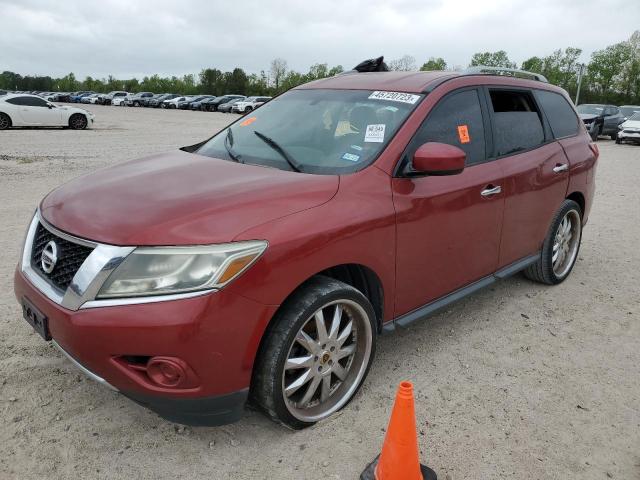 5N1AR2MM5DC681971 - 2013 NISSAN PATHFINDER S MAROON photo 1