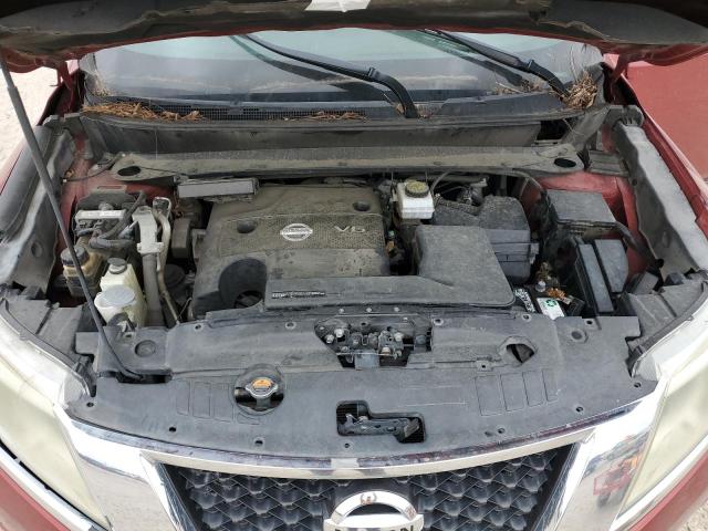 5N1AR2MM5DC681971 - 2013 NISSAN PATHFINDER S MAROON photo 12