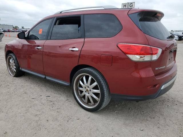 5N1AR2MM5DC681971 - 2013 NISSAN PATHFINDER S MAROON photo 2