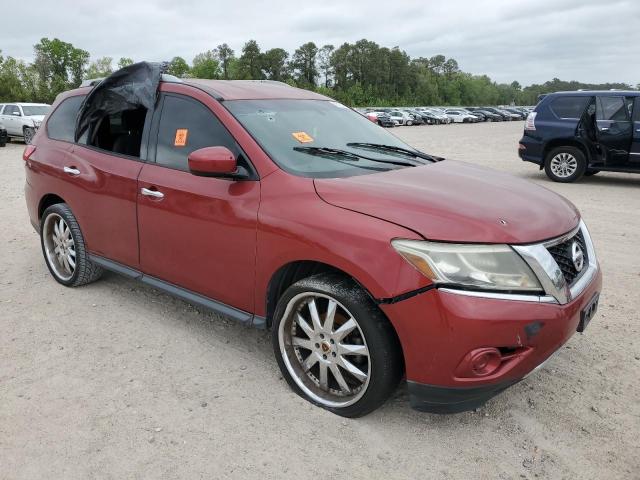 5N1AR2MM5DC681971 - 2013 NISSAN PATHFINDER S MAROON photo 4