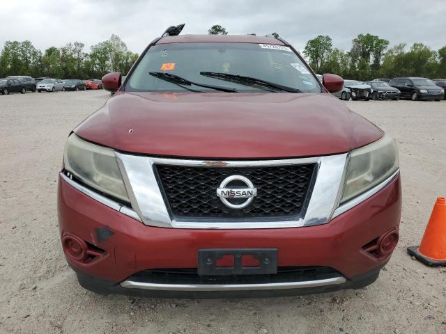 5N1AR2MM5DC681971 - 2013 NISSAN PATHFINDER S MAROON photo 5