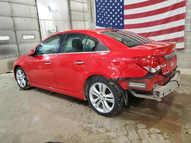 1G1PG5SB2F7219850 - 2015 CHEVROLET CRUZE LTZ RED photo 2