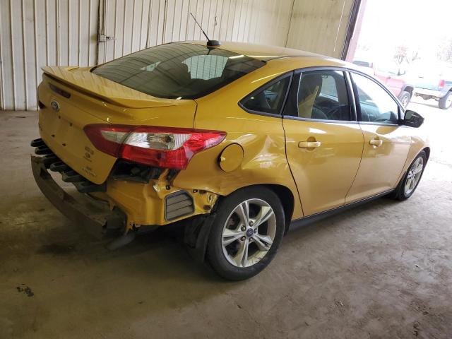 1FAHP3F24CL366660 - 2012 FORD FOCUS SE YELLOW photo 3