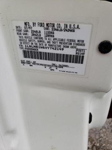 1LNLM81W6VY742149 - 1997 LINCOLN TOWN CAR EXECUTIVE WHITE photo 12