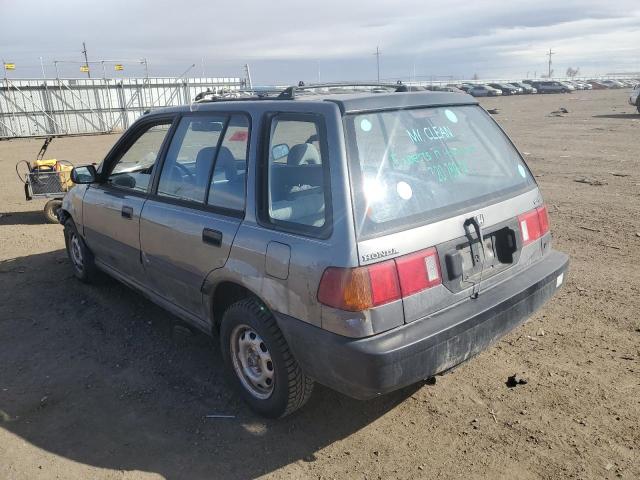 JHMEE2857MS003960 - 1991 HONDA CIVIC GRAY photo 2