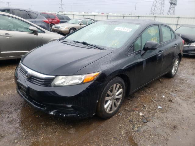 2HGFB2F85CH540720 - 2012 HONDA CIVIC EX BLACK photo 1