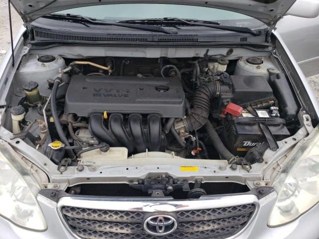 2T1BR32E58C869428 - 2008 TOYOTA COROLLA CE SILVER photo 11