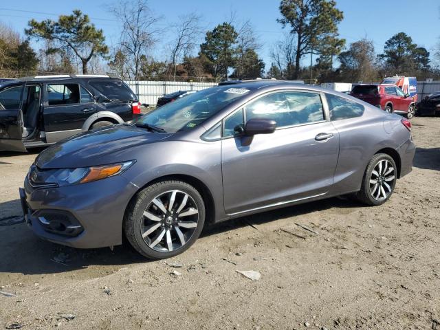 2HGFG3B05FH527090 - 2015 HONDA CIVIC EXL GRAY photo 1