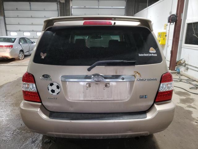 JTEEW21A170041296 - 2007 TOYOTA HIGHLANDER HYBRID TAN photo 6