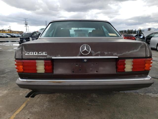 WDB1260221A088316 - 1984 MERCEDES-BENZ 280 SE BROWN photo 6