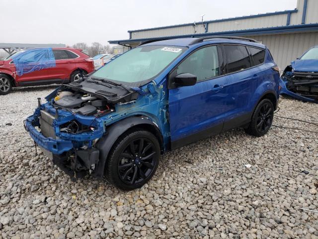 1FMCU9G9XHUD09890 - 2017 FORD ESCAPE SE BLUE photo 1