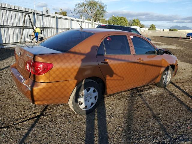 1NXBR32E48Z025718 - 2008 TOYOTA COROLLA CE ORANGE photo 3