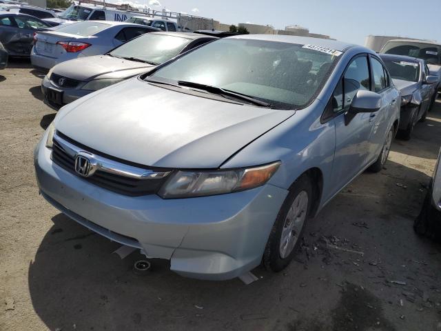 19XFB2F56CE355950 - 2012 HONDA CIVIC LX SILVER photo 1