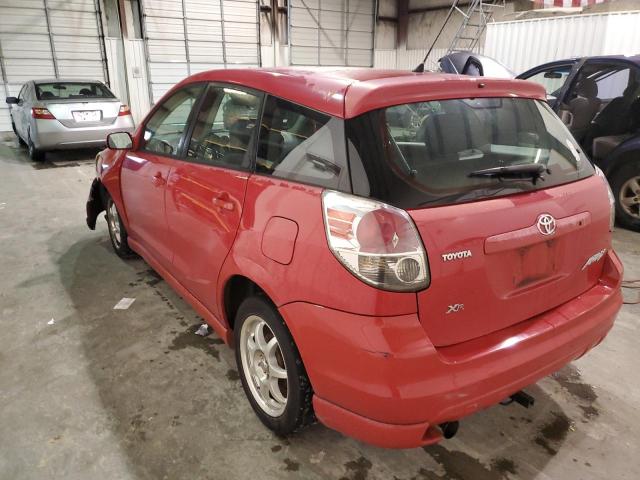 2T1KR32E26C571500 - 2006 TOYOTA COROLLA MA XR RED photo 2