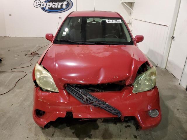 2T1KR32E26C571500 - 2006 TOYOTA COROLLA MA XR RED photo 5