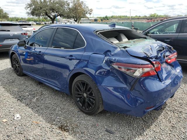 4T1G11AK7PU116473 - 2023 TOYOTA CAMRY SE NIGHT SHADE BLUE photo 2