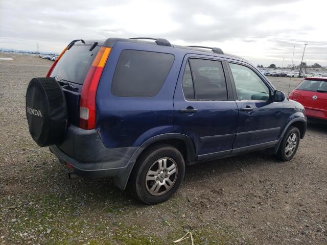 JHLRD78874C008666 - 2004 HONDA CR-V EX BLUE photo 3