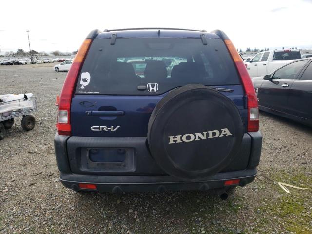 JHLRD78874C008666 - 2004 HONDA CR-V EX BLUE photo 6