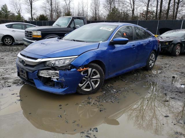 2HGFC2F54JH609591 - 2018 HONDA CIVIC LX BLUE photo 1