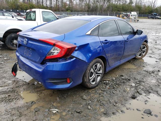 2HGFC2F54JH609591 - 2018 HONDA CIVIC LX BLUE photo 3