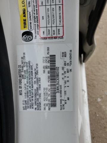 3LNHL2GC3CR803102 - 2012 LINCOLN MKZ WHITE photo 12