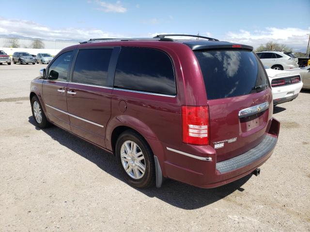 2A8HR64X48R713643 - 2008 CHRYSLER TOWN & COU LIMITED MAROON photo 2