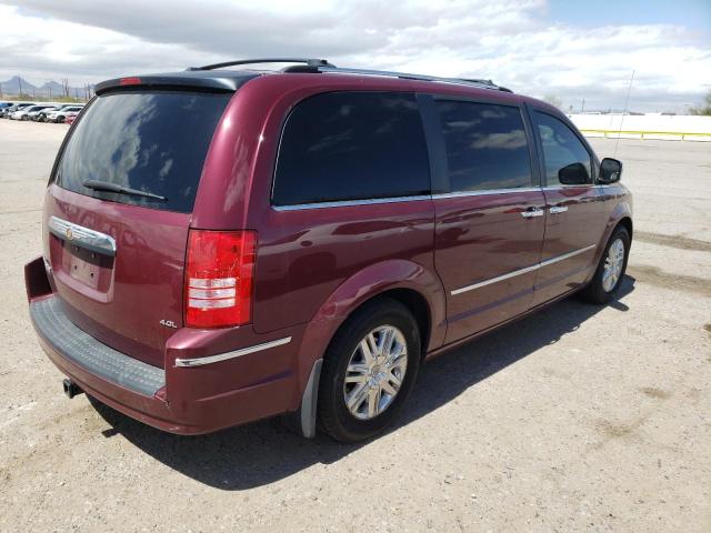 2A8HR64X48R713643 - 2008 CHRYSLER TOWN & COU LIMITED MAROON photo 3