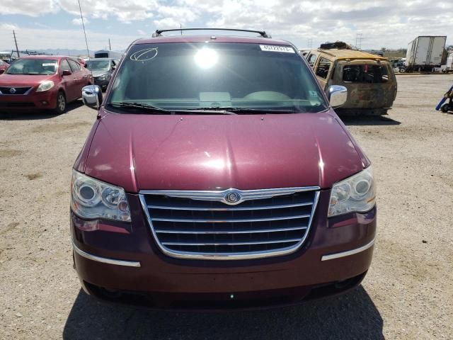 2A8HR64X48R713643 - 2008 CHRYSLER TOWN & COU LIMITED MAROON photo 5