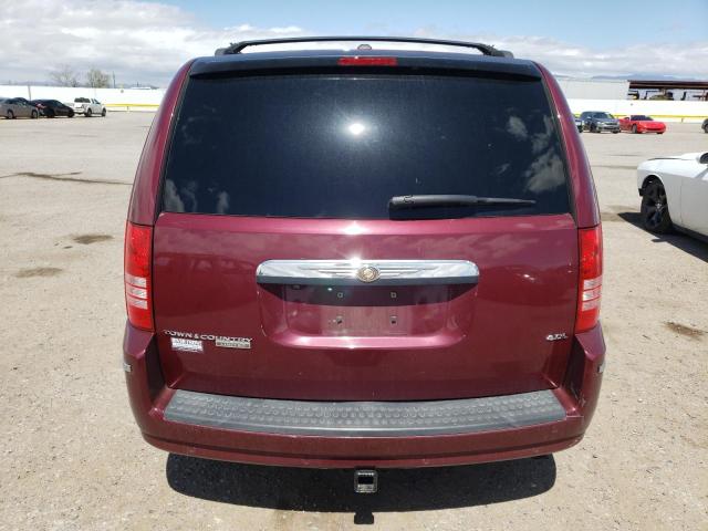 2A8HR64X48R713643 - 2008 CHRYSLER TOWN & COU LIMITED MAROON photo 6