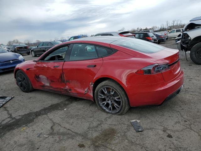 5YJSA1E56MF440554 - 2021 TESLA MODEL S წითელი ფოტო 2