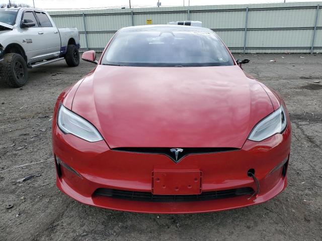 5YJSA1E56MF440554 - 2021 TESLA MODEL S წითელი ფოტო 5