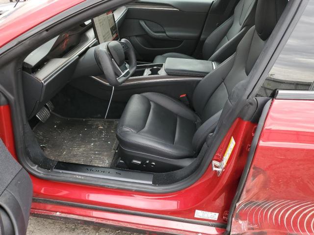 5YJSA1E56MF440554 - 2021 TESLA MODEL S წითელი ფოტო 7