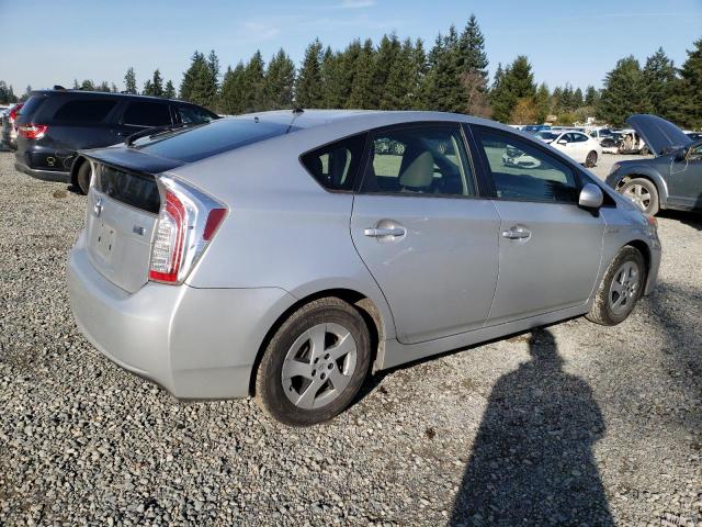 JTDKN3DU1C5443399 - 2012 TOYOTA PRIUS SILVER photo 3