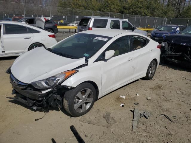 5NPDH4AE5DH179575 - 2013 HYUNDAI ELANTRA GLS WHITE photo 1