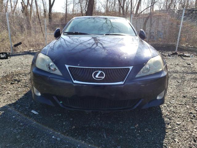 JTHCK262775010905 - 2007 LEXUS IS 250 BLUE photo 5