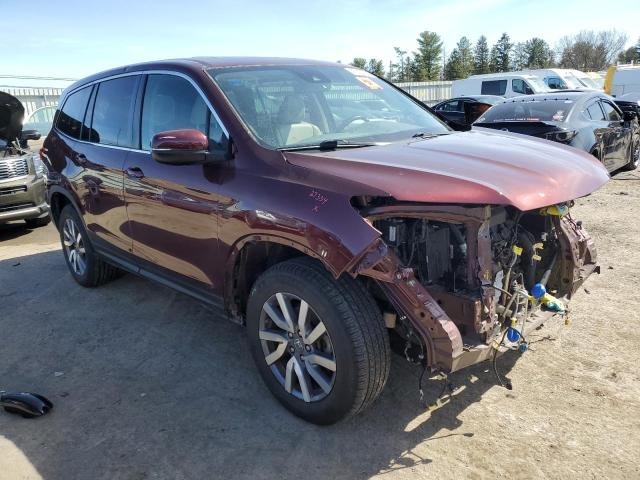 5FNYF6H58KB036821 - 2019 HONDA PILOT EXL MAROON photo 4