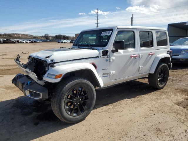 1C4JJXP63MW782205 - 2021 JEEP WRANGLER U SAHARA 4XE WHITE photo 1