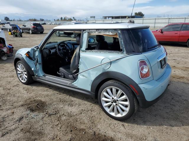 WMWSU3C52DT679289 - 2013 MINI COOPER BLUE photo 2