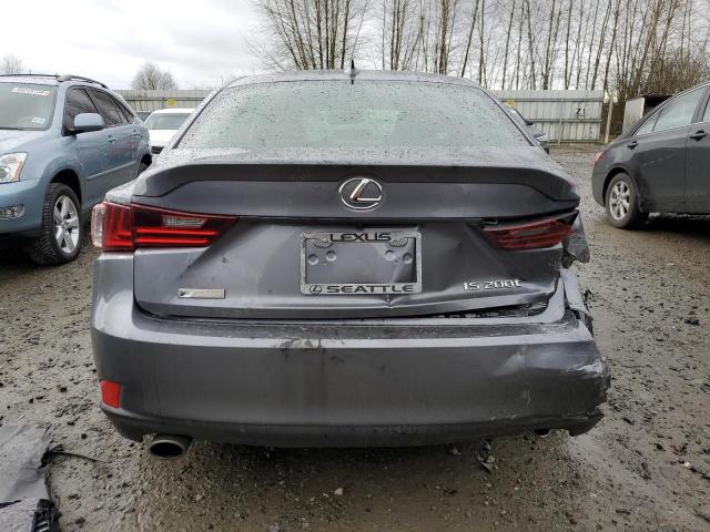 JTHBA1D2XG5005077 - 2016 LEXUS IS 200T GRAY photo 6