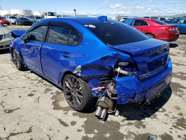 JF1VA2R67K9808131 - 2019 SUBARU WRX STI BLUE photo 2