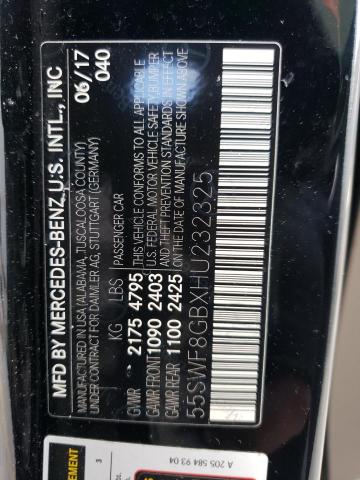 55SWF8GBXHU232325 - 2017 MERCEDES-BENZ C 63 AMG BLACK photo 12