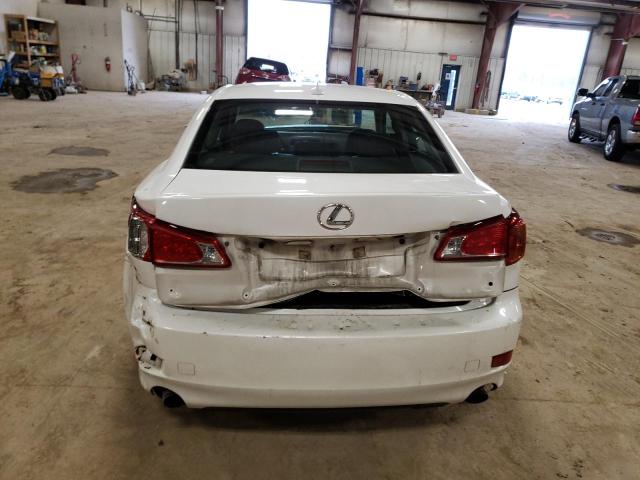 JTHCK262795035869 - 2009 LEXUS IS 250 WHITE photo 6