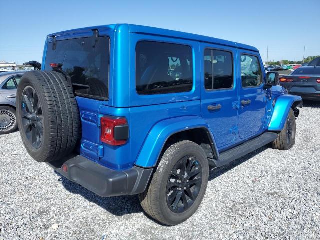 1C4JJXP61NW183725 - 2022 JEEP WRANGLER U SAHARA 4XE BLUE photo 3