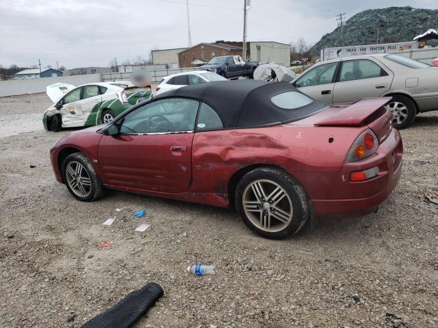 4A3AE75H73E010610 - 2003 MITSUBISHI ECLIPSE SPYDER GTS MAROON photo 2