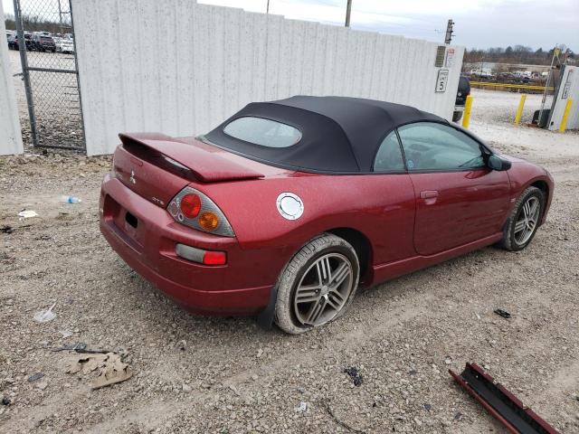 4A3AE75H73E010610 - 2003 MITSUBISHI ECLIPSE SPYDER GTS MAROON photo 3