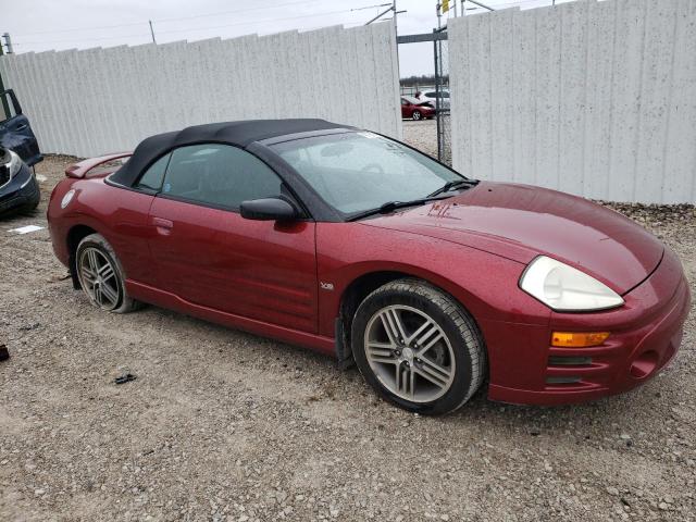 4A3AE75H73E010610 - 2003 MITSUBISHI ECLIPSE SPYDER GTS MAROON photo 4